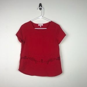 Red Lace Top